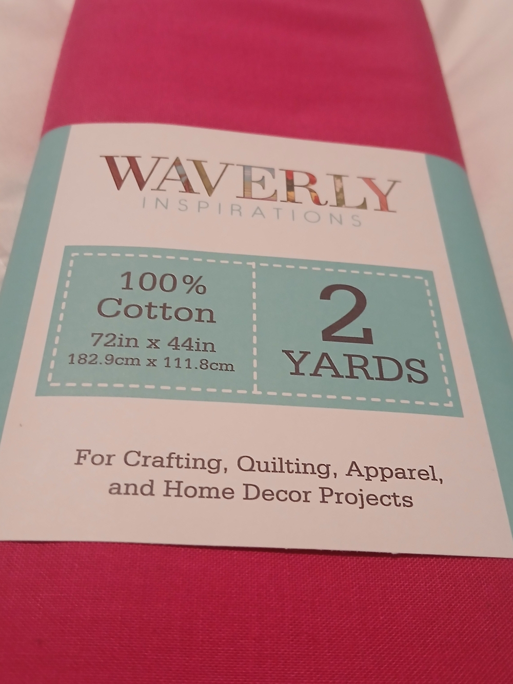 Waverly Bright Pink Solid Cotton Fabric